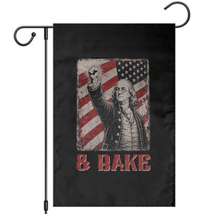Shake And Bake Benjamin Franklin 4th of July Couple Matching Garden Flag