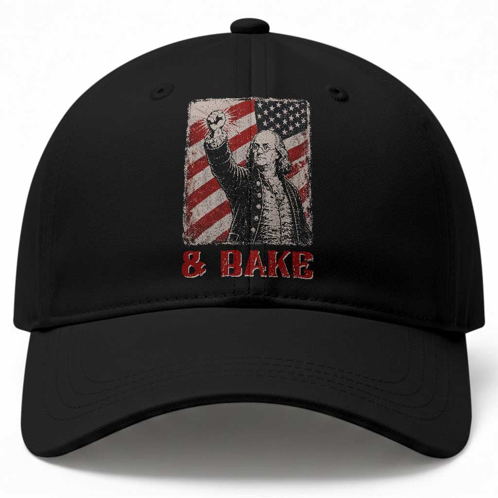 Shake And Bake Benjamin Franklin 4th of July Couple Matching Baseball Cap