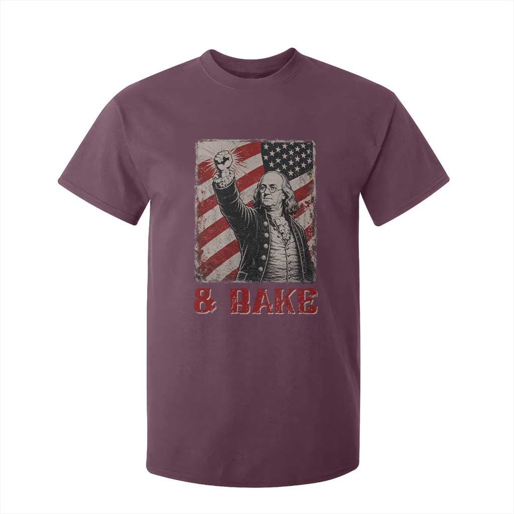 Shake And Bake Benjamin Franklin 4th of July Couple Matching T Shirt For Kid