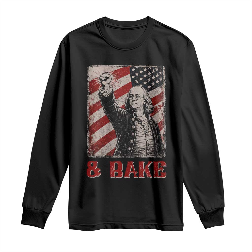 Shake And Bake Benjamin Franklin 4th of July Couple Matching Long Sleeve Shirt TS11 Black Print Your Wear