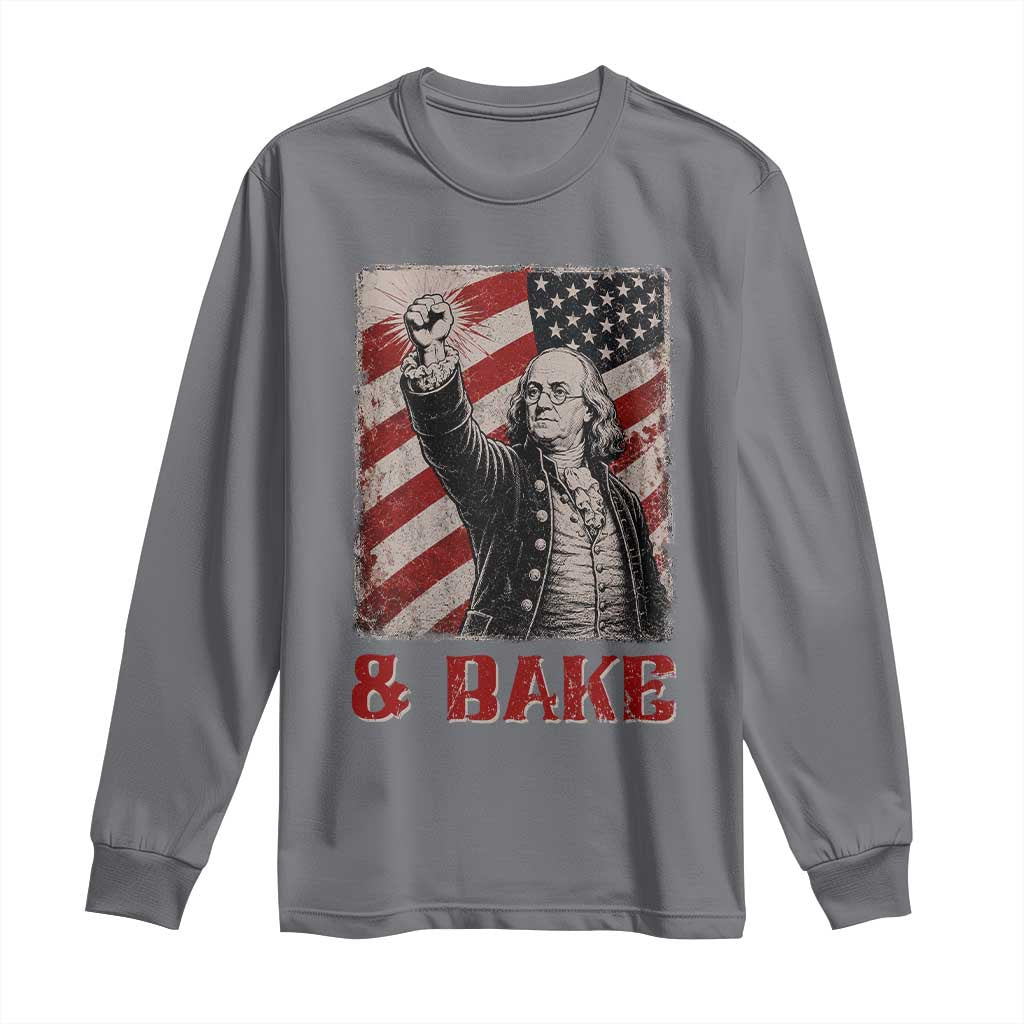 Shake And Bake Benjamin Franklin 4th of July Couple Matching Long Sleeve Shirt