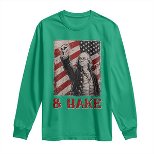 Shake And Bake Benjamin Franklin 4th of July Couple Matching Long Sleeve Shirt