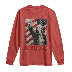 Shake And Bake Benjamin Franklin 4th of July Couple Matching Long Sleeve Shirt