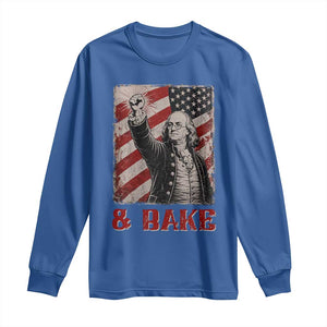 Shake And Bake Benjamin Franklin 4th of July Couple Matching Long Sleeve Shirt