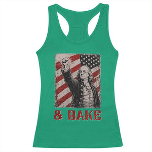 Shake And Bake Benjamin Franklin 4th of July Couple Matching Racerback Tank Top