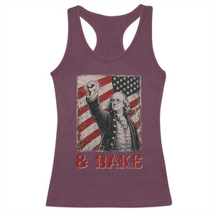 Shake And Bake Benjamin Franklin 4th of July Couple Matching Racerback Tank Top
