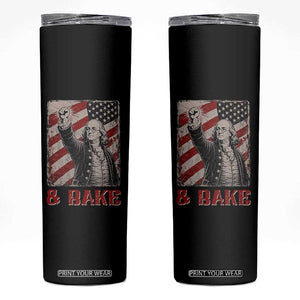 Shake And Bake Benjamin Franklin 4th of July Couple Matching Skinny Tumbler