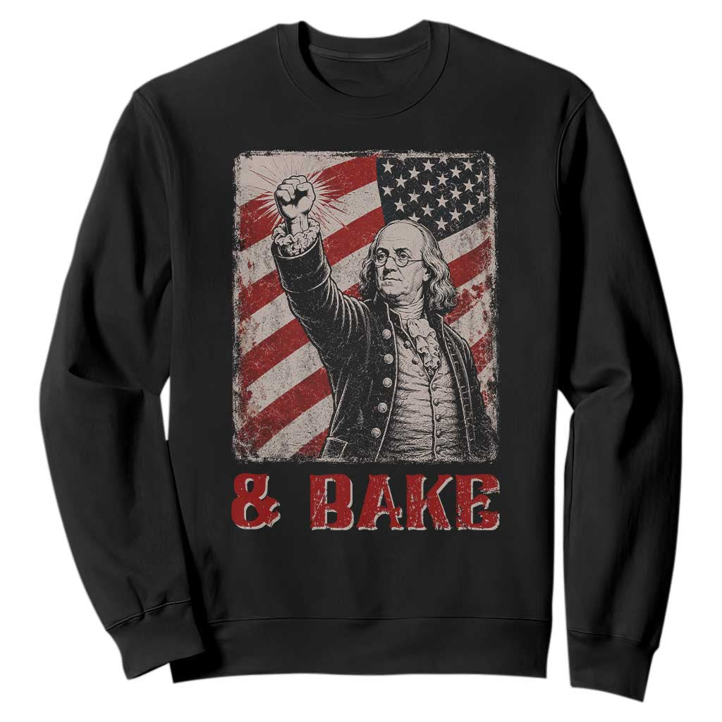 Shake And Bake Benjamin Franklin 4th of July Couple Matching Sweatshirt