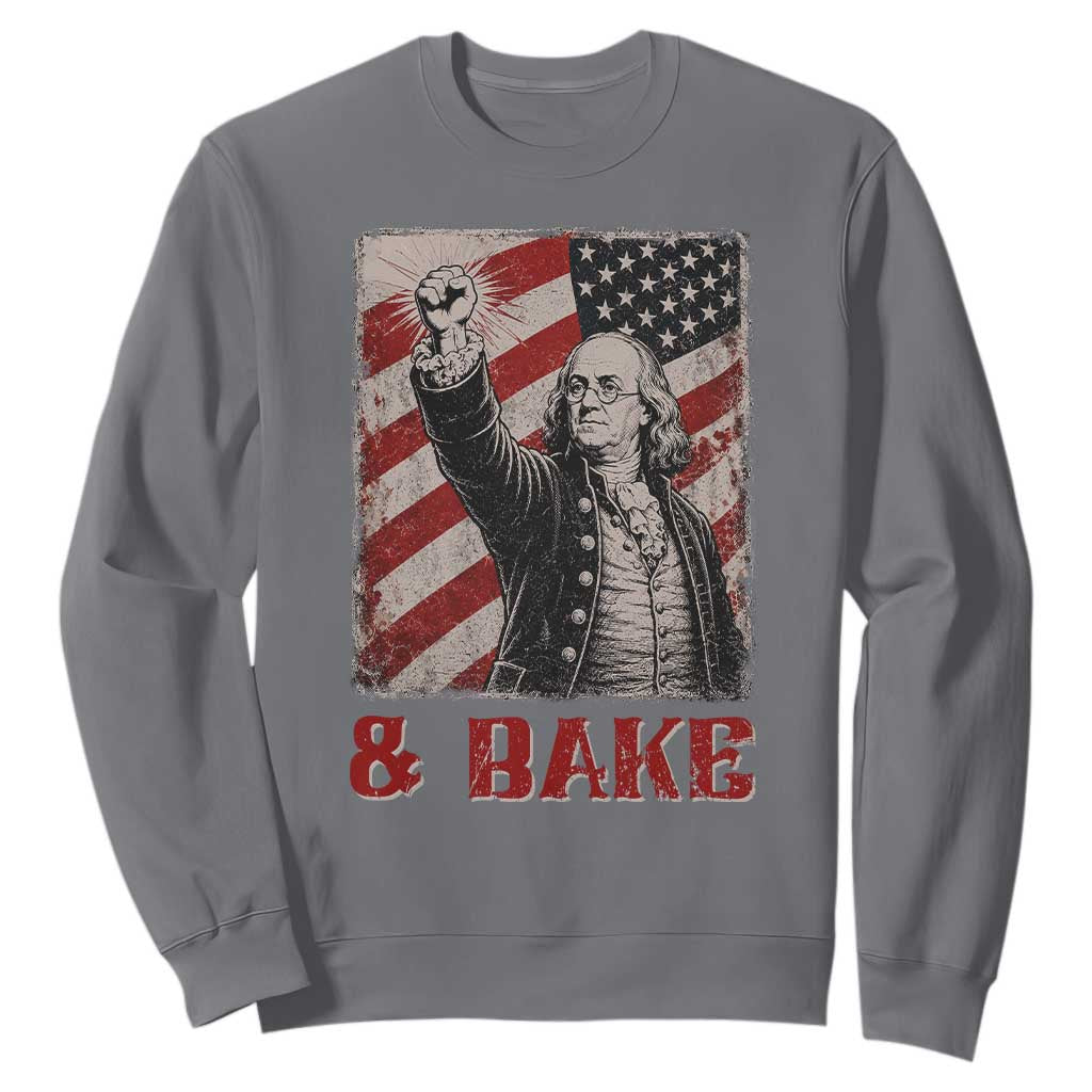 Shake And Bake Benjamin Franklin 4th of July Couple Matching Sweatshirt