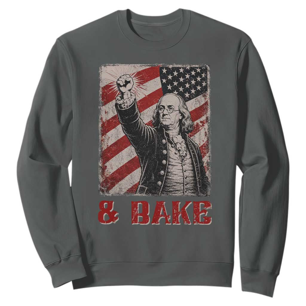 Shake And Bake Benjamin Franklin 4th of July Couple Matching Sweatshirt