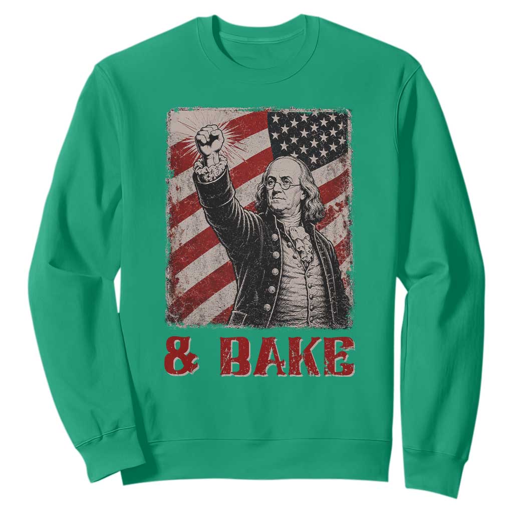 Shake And Bake Benjamin Franklin 4th of July Couple Matching Sweatshirt