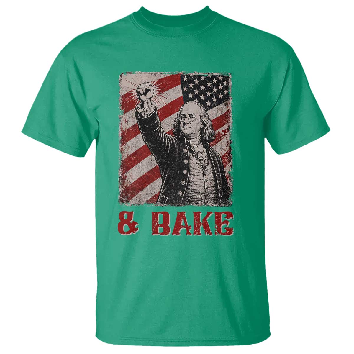 Shake And Bake Benjamin Franklin 4th of July Couple Matching T Shirt