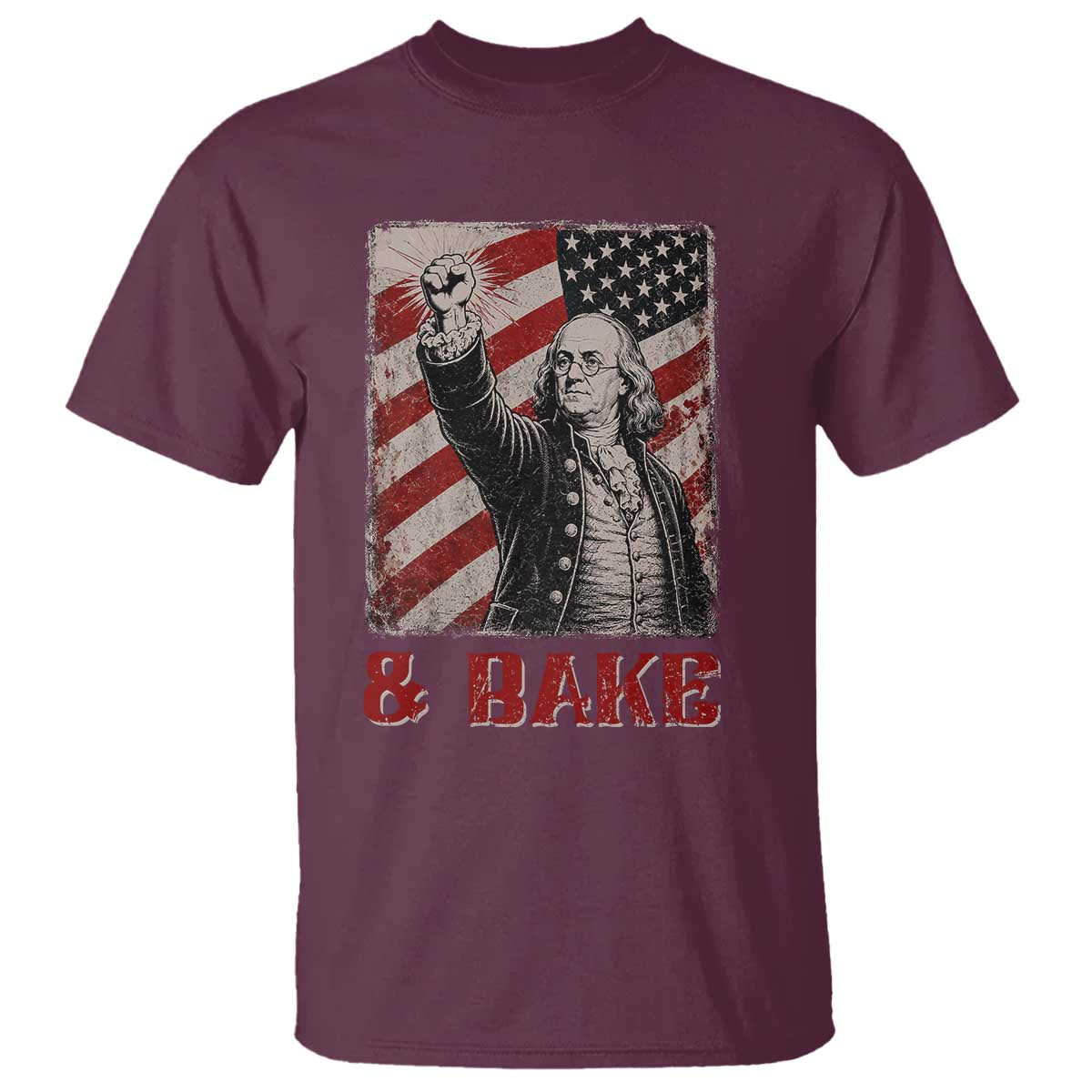 Shake And Bake Benjamin Franklin 4th of July Couple Matching T Shirt