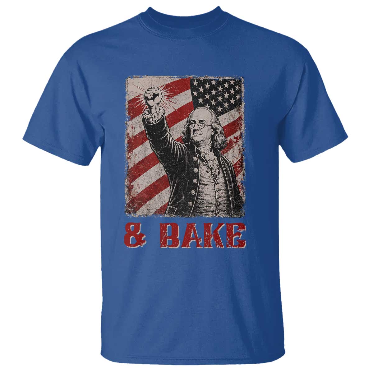 Shake And Bake Benjamin Franklin 4th of July Couple Matching T Shirt