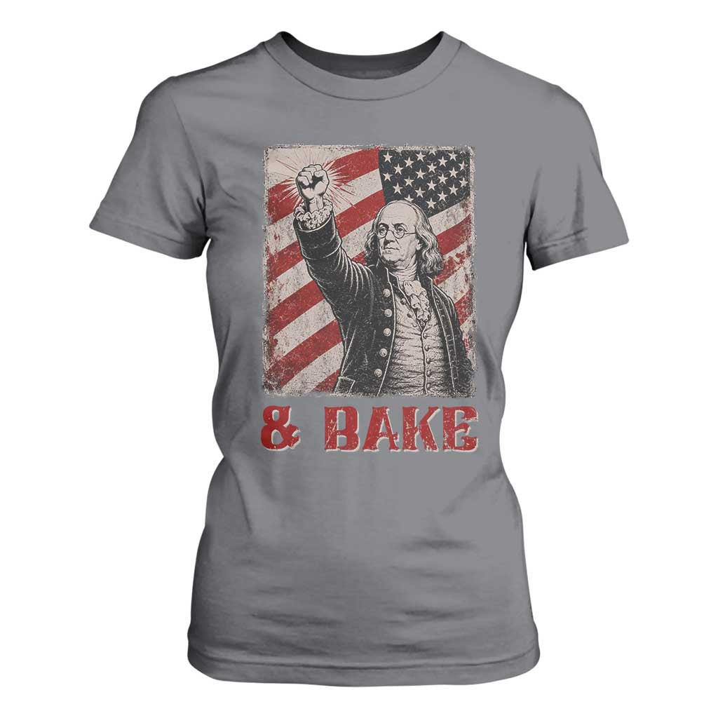 Shake And Bake Benjamin Franklin 4th of July Couple Matching T Shirt For Women