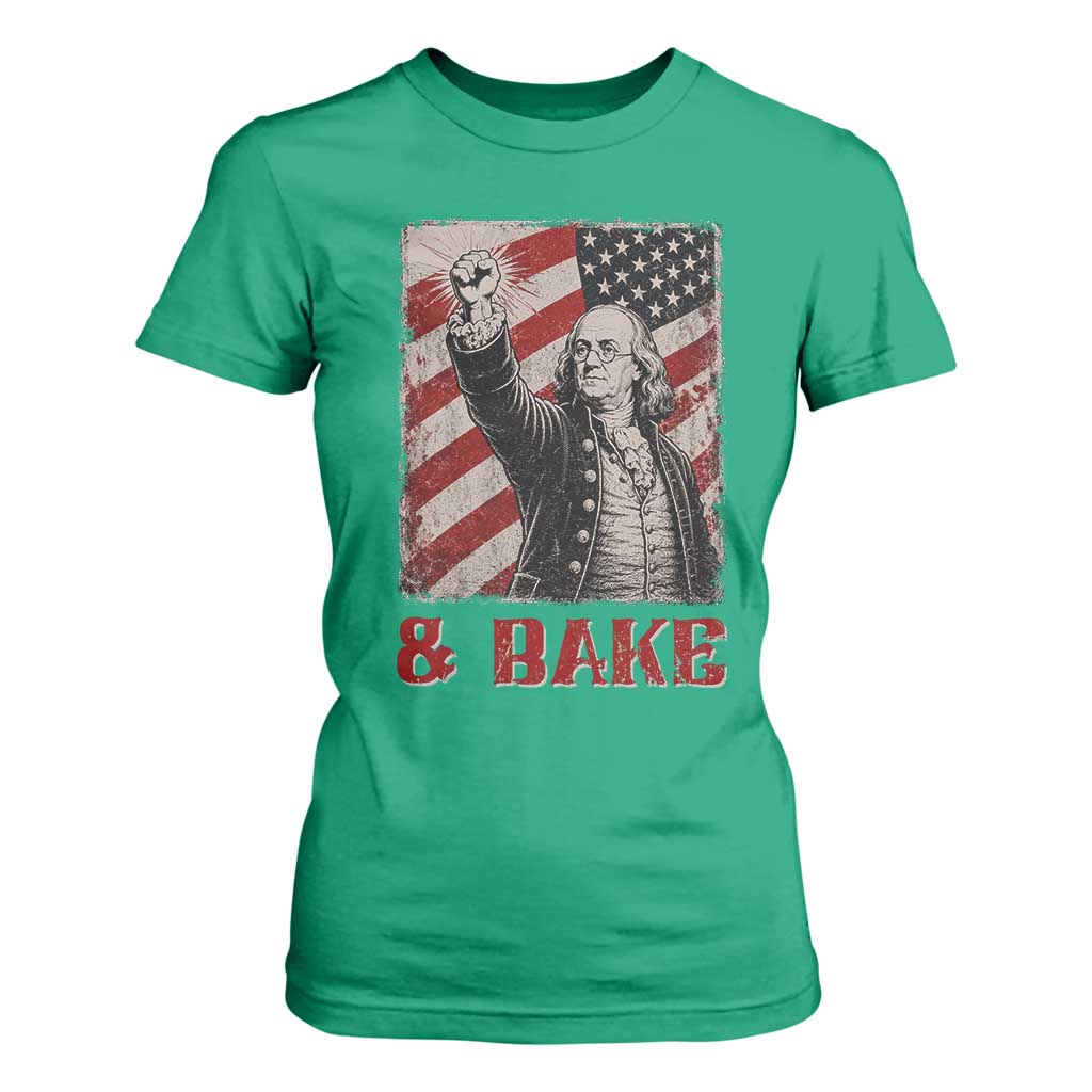 Shake And Bake Benjamin Franklin 4th of July Couple Matching T Shirt For Women