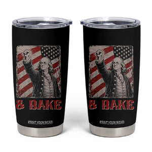 Shake And Bake Benjamin Franklin 4th of July Couple Matching Tumbler Cup