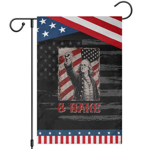 Shake And Bake Benjamin Franklin 4th of July Couple Matching Patriotic Garden Flag