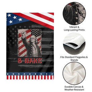 Shake And Bake Benjamin Franklin 4th of July Couple Matching Patriotic Garden Flag