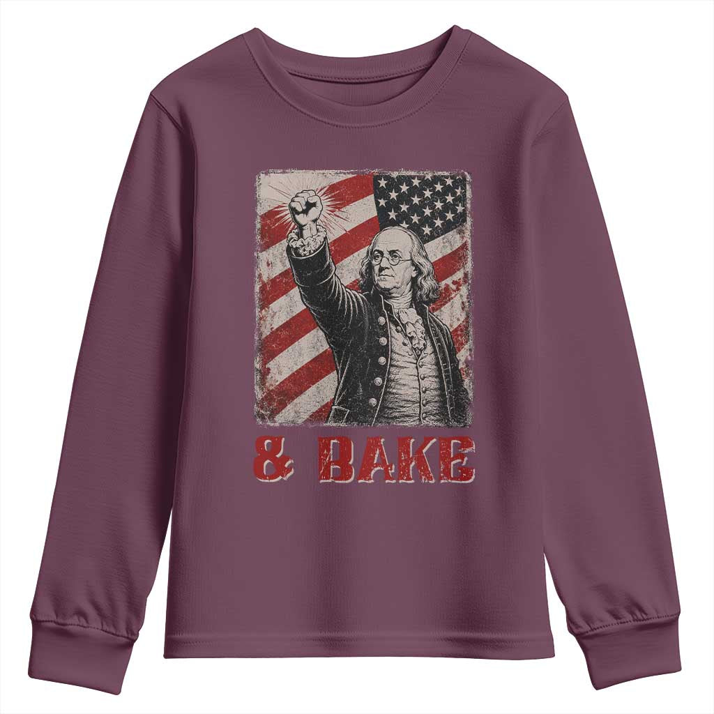 Shake And Bake Benjamin Franklin 4th of July Couple Matching Youth Sweatshirt