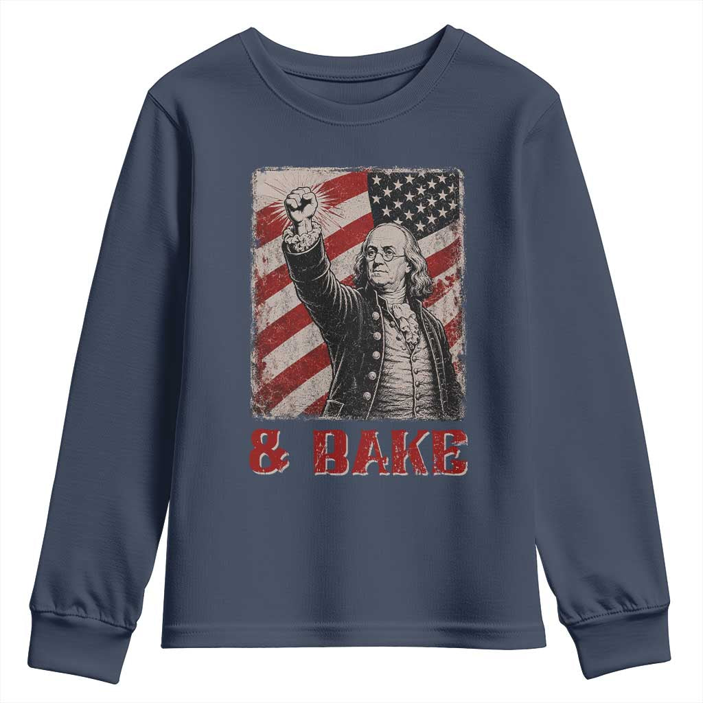 Shake And Bake Benjamin Franklin 4th of July Couple Matching Youth Sweatshirt