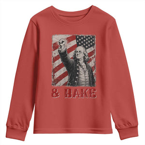 Shake And Bake Benjamin Franklin 4th of July Couple Matching Youth Sweatshirt