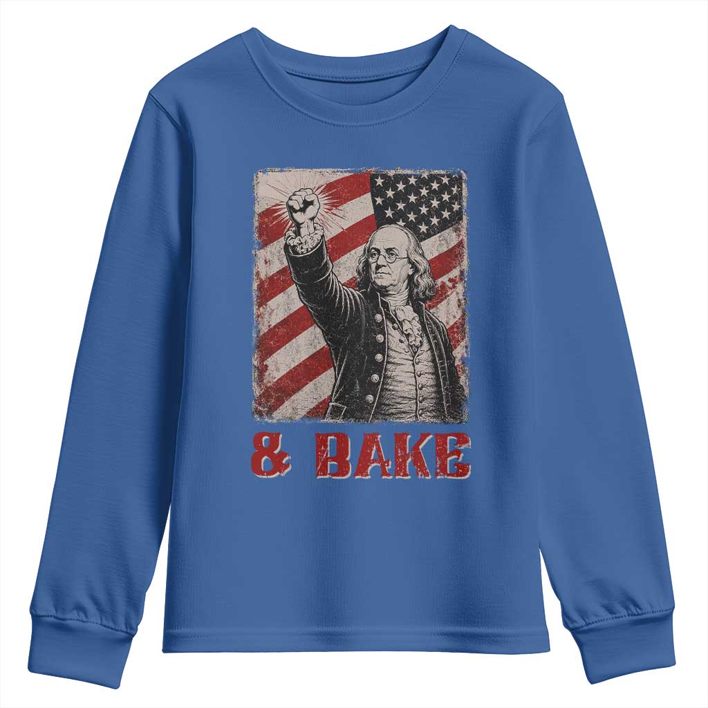 Shake And Bake Benjamin Franklin 4th of July Couple Matching Youth Sweatshirt