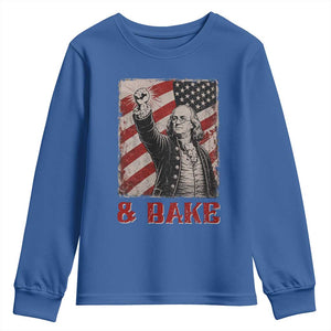 Shake And Bake Benjamin Franklin 4th of July Couple Matching Youth Sweatshirt