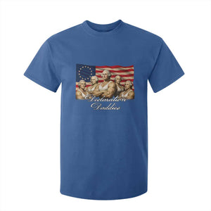 Declaration Daddies Funny 4th of July Founding Fathers T Shirt For Kid Vintage Betsy Ross Flag