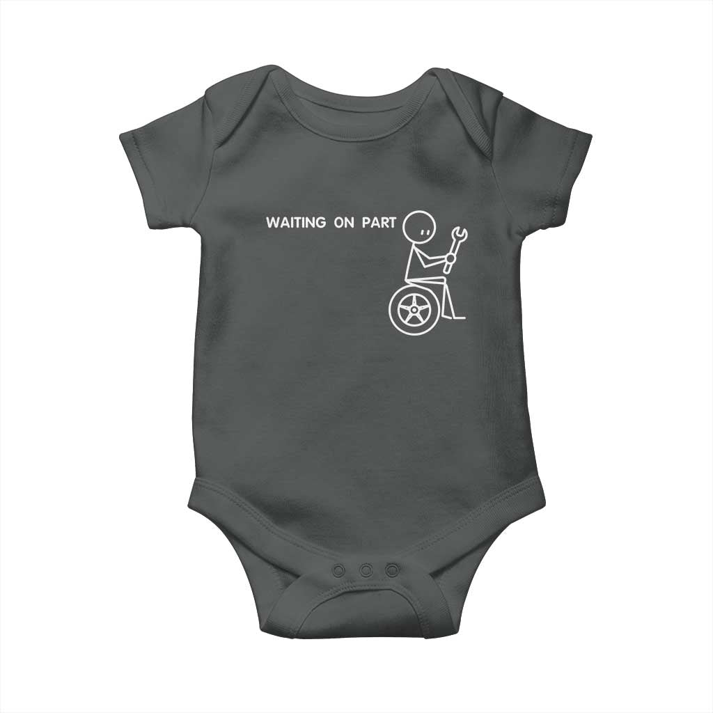 Waiting On Parts Funny Mechanic Baby Onesie Car Technician Auto Repair Life