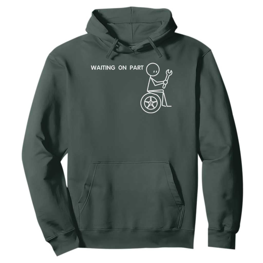 Waiting On Parts Funny Mechanic Hoodie Car Technician Auto Repair Life