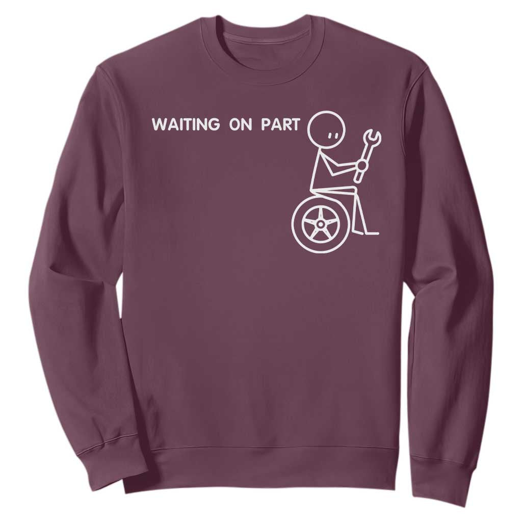 Waiting On Parts Funny Mechanic Sweatshirt Car Technician Auto Repair Life