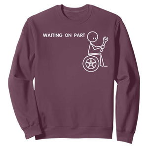 Waiting On Parts Funny Mechanic Sweatshirt Car Technician Auto Repair Life