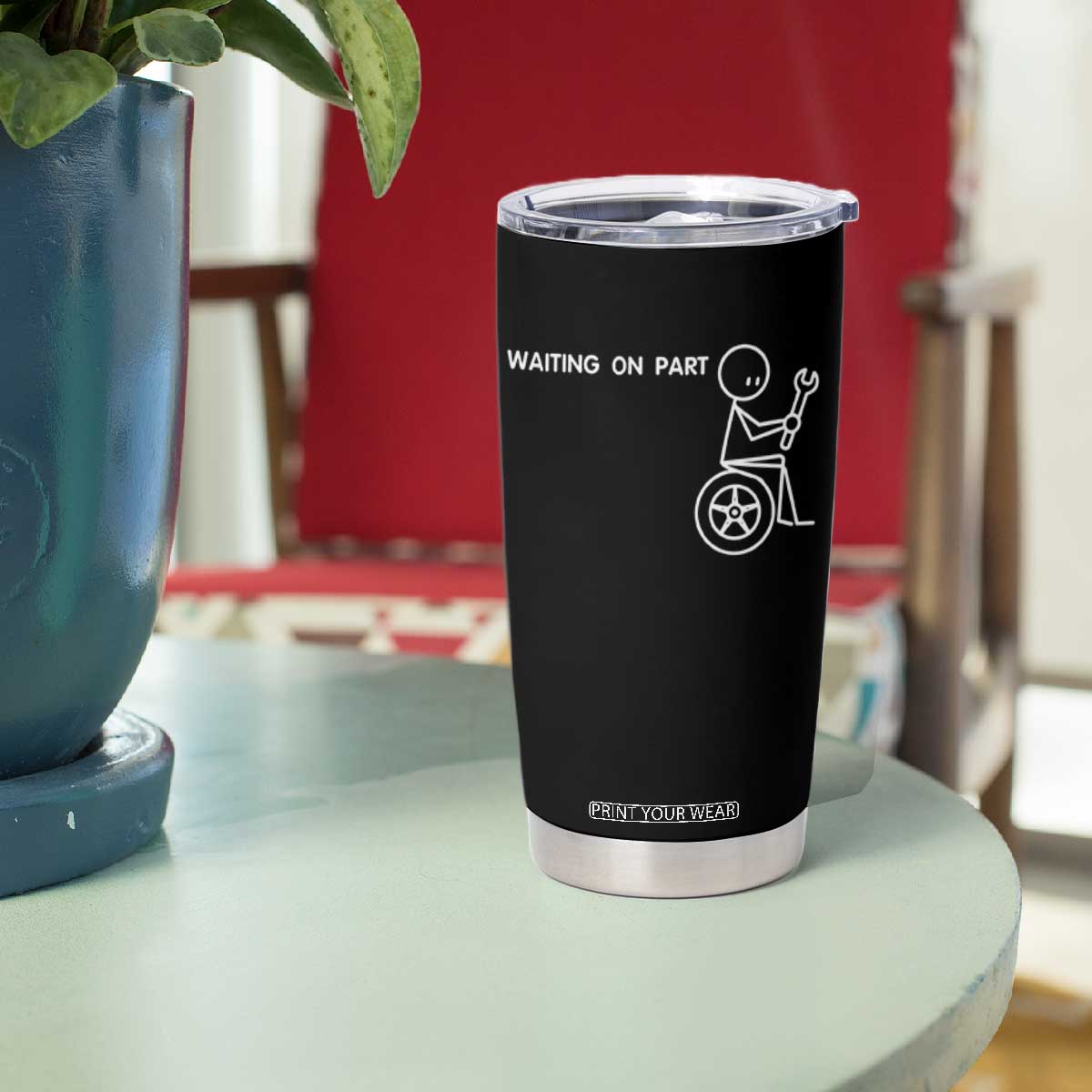 Waiting On Parts Funny Mechanic Tumbler Cup Car Technician Auto Repair Life