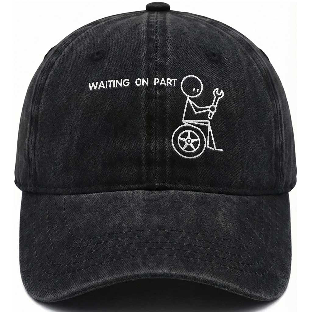 Waiting On Parts Funny Mechanic Washed Cotton Baseball Cap Car Technician Auto Repair Life TS11 Print Your Wear