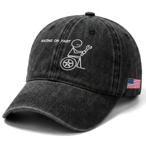 Waiting On Parts Funny Mechanic Washed Cotton Baseball Cap Car Technician Auto Repair Life