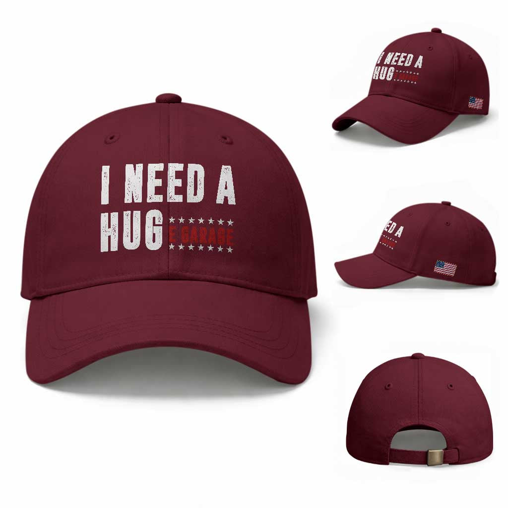 I Need A Huge Garage Funny Mechanic Baseball Cap Car Enthusiast