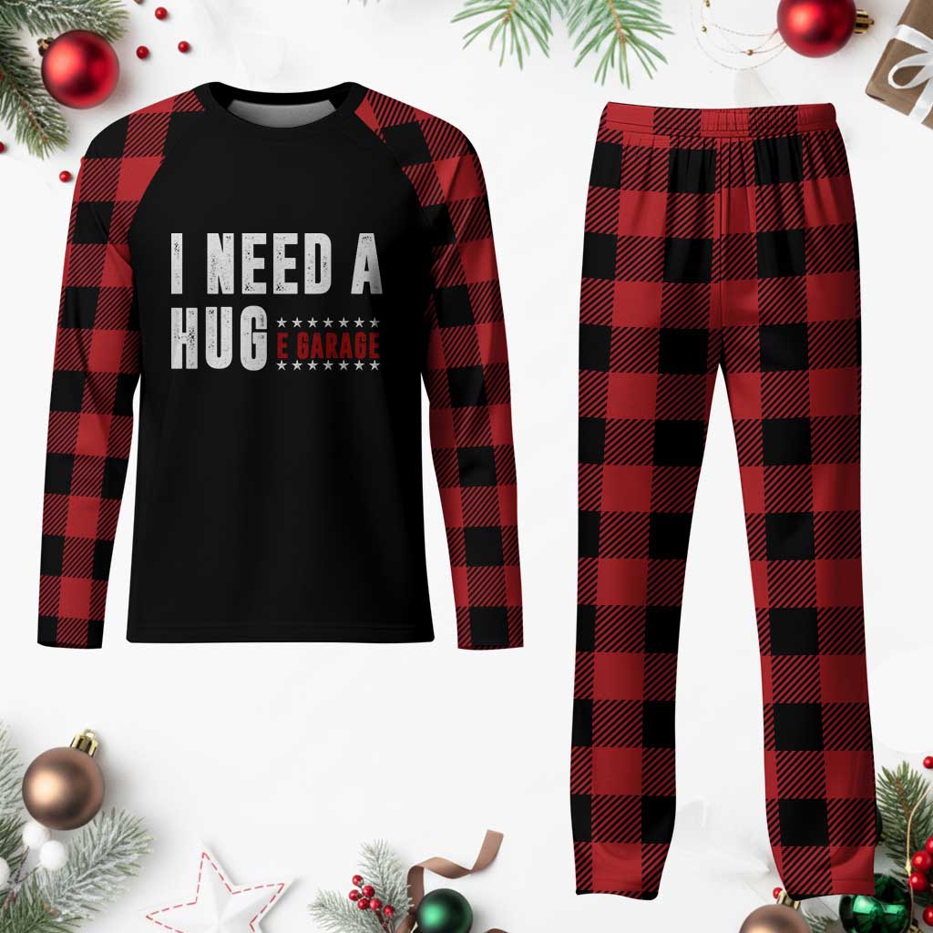 I Need A Huge Garage Funny Mechanic Plaid Pajama Set Car Enthusiast TS11 Buffalo Plaid Print Your Wear
