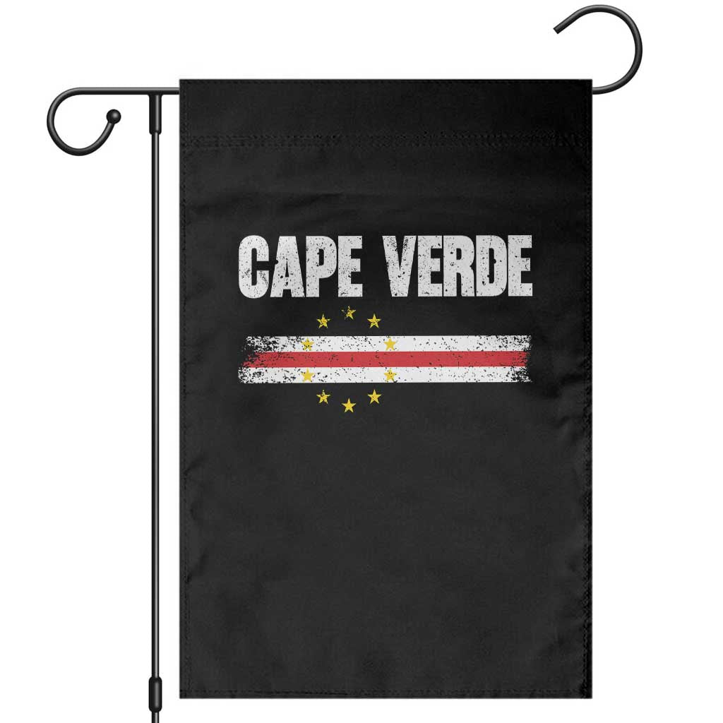 Cape Verde Pride Vintage Cape Verdean Flag 10 Stars Garden Flag TS11 Black Print Your Wear
