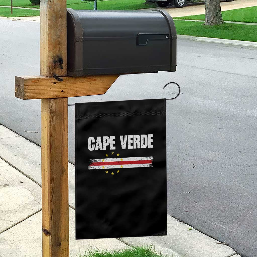 Cape Verde Pride Vintage Cape Verdean Flag 10 Stars Garden Flag