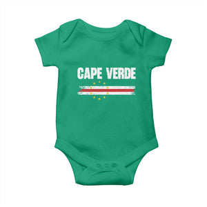 Cape Verde Pride Vintage Cape Verdean Flag 10 Stars Baby Onesie