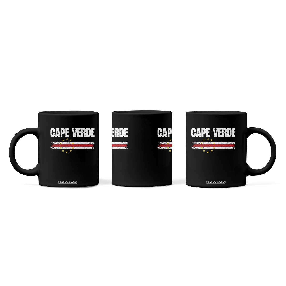 Cape Verde Pride Vintage Cape Verdean Flag 10 Stars Coffee Mug