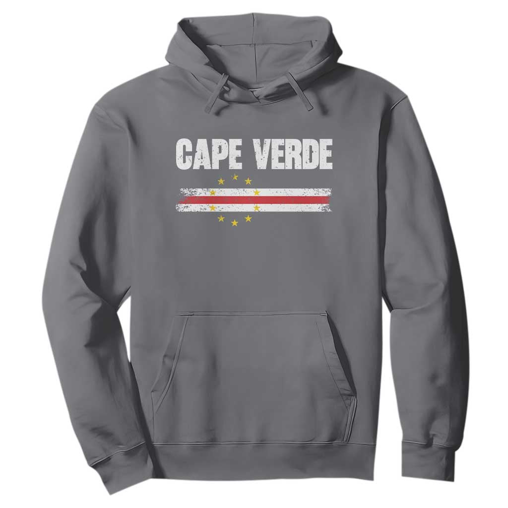 Cape Verde Pride Vintage Cape Verdean Flag 10 Stars Hoodie