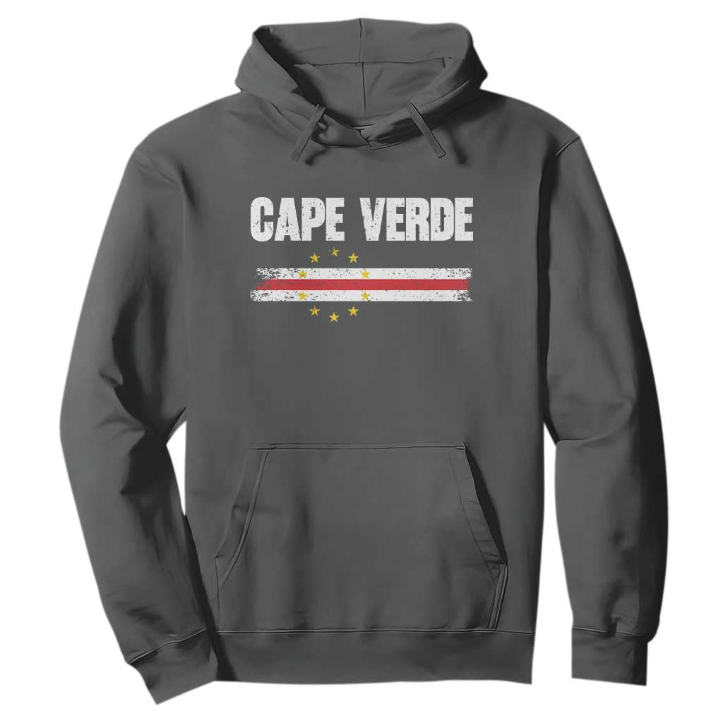Cape Verde Pride Vintage Cape Verdean Flag 10 Stars Hoodie