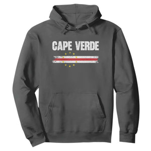 Cape Verde Pride Vintage Cape Verdean Flag 10 Stars Hoodie