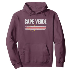 Cape Verde Pride Vintage Cape Verdean Flag 10 Stars Hoodie