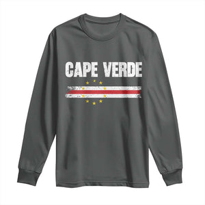 Cape Verde Pride Vintage Cape Verdean Flag 10 Stars Long Sleeve Shirt