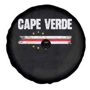 Cape Verde Pride Vintage Cape Verdean Flag 10 Stars Spare Tire Cover