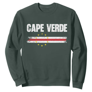 Cape Verde Pride Vintage Cape Verdean Flag 10 Stars Sweatshirt