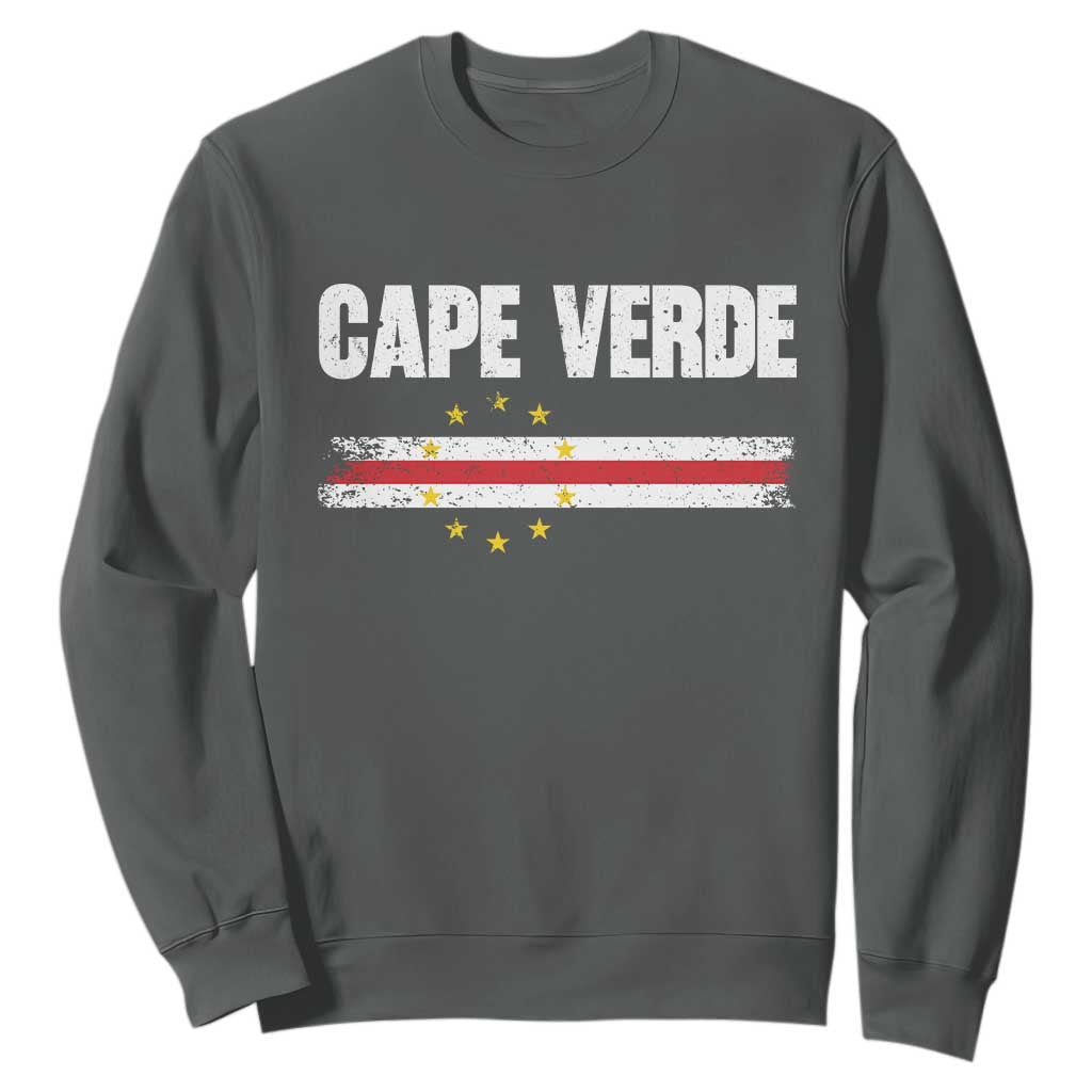 Cape Verde Pride Vintage Cape Verdean Flag 10 Stars Sweatshirt